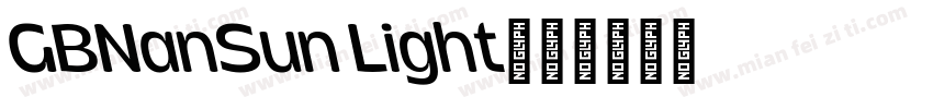 GBNanSun Light字体转换